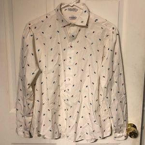 Ms. Sero Shirtmakers Floral Long Sleeve Button Up